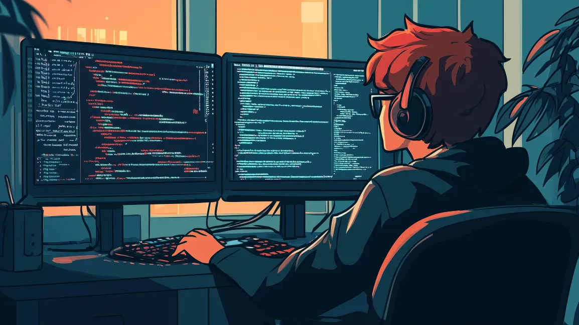a programmer that is focused on his work
